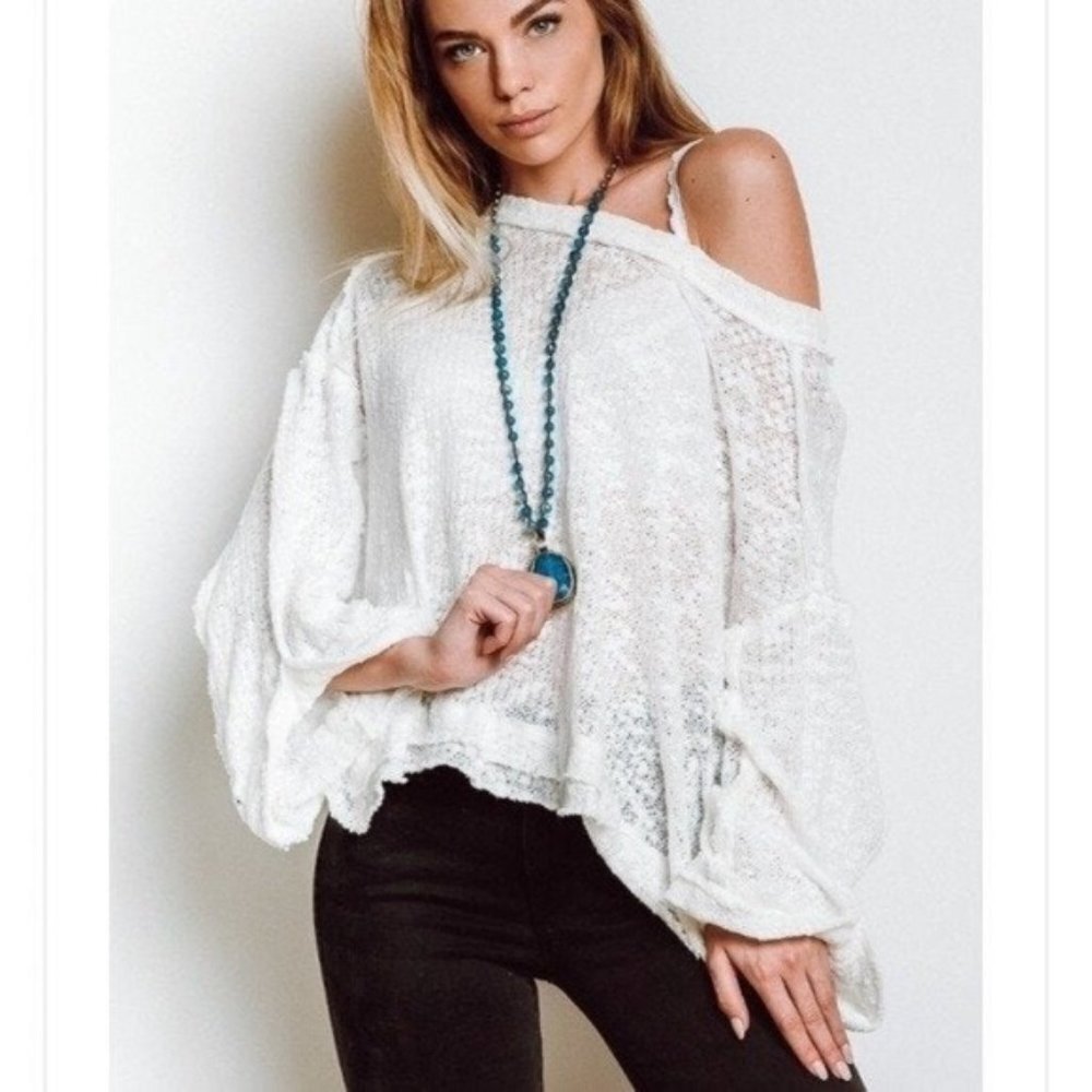 We The Free White Island Girl Hacci Top